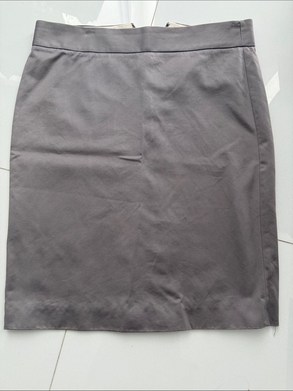 J. Crew Gray Tailored Pencil Skirt